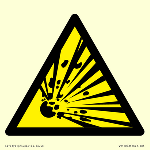Warning Symbol: Explosive material